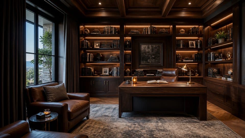 A modern home office workspace